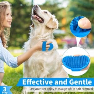 comotech 6pcs dog bath brush & dog toothbrush